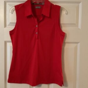 Ashworth Vibrant Red Sleeveless Tank Top